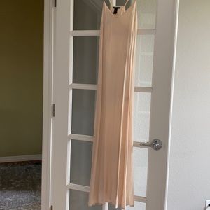 Cream spaghetti strap maxi dress